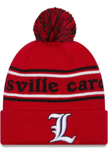 New Era Louisville Cardinals Red Marquee Knit Mens Knit Hat