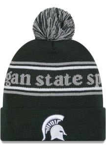 New Era Michigan State Spartans Green Marquee Knit Mens Knit Hat