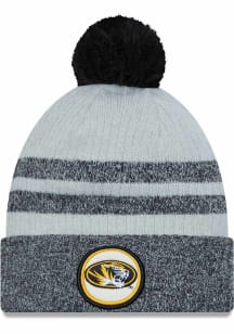 New Era Missouri Tigers Gold Patch Cuff Pom Mens Knit Hat