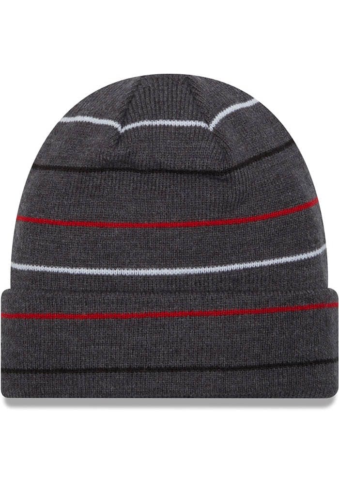 New Era Ohio State Buckeyes Black Rowed Cuff Mens Knit Hat