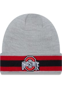 New Era Ohio State Buckeyes Black Banded Cuff Mens Knit Hat
