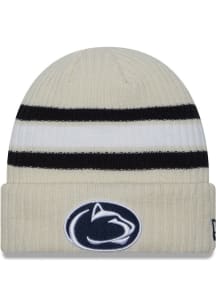 New Era Penn State Nittany Lions White Vintage Cuff Mens Knit Hat