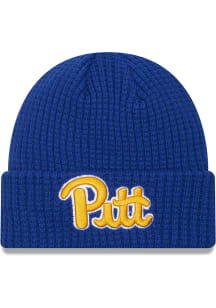 New Era Pitt Panthers Blue Prime Cuff Mens Knit Hat