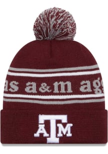 New Era Texas A&amp;M Aggies Maroon Marquee Knit Mens Knit Hat