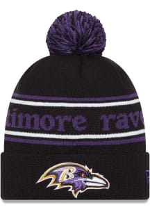 New Era Baltimore Ravens Black Marquee Knit Mens Knit Hat