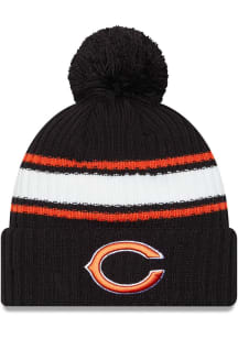 New Era Chicago Bears Black Fold Cuff Pom Mens Knit Hat