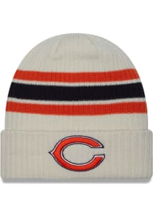 New Era Chicago Bears White Vintage Cuff Mens Knit Hat