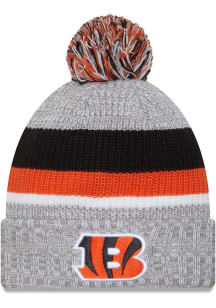 New Era Cincinnati Bengals Orange Heather Cuff Pom Mens Knit Hat