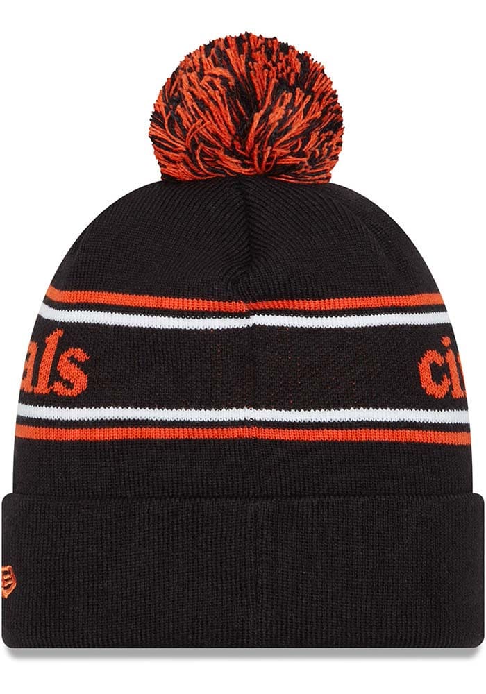 New Era Cincinnati Bengals Black Marquee Knit Mens Knit Hat