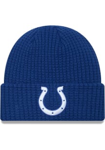 New Era Indianapolis Colts Blue Prime Cuff Mens Knit Hat