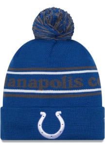 New Era Indianapolis Colts Blue Marquee Knit Mens Knit Hat