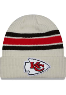 New Era Kansas City Chiefs White Vintage Cuff Mens Knit Hat