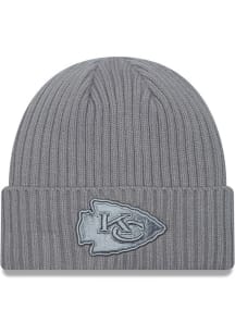New Era Kansas City Chiefs Grey Color Pack Cuff Mens Knit Hat