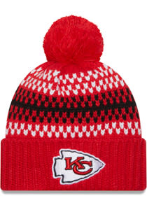 New Era Women's Red Kansas City Chiefs Cozy Cable Cuffed Knit Hat