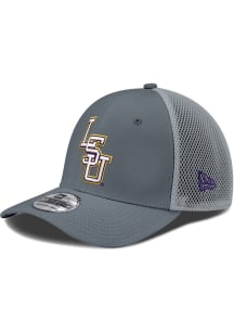 New Era LSU Tigers Mens Grey Neo 39THIRTY Flex Hat