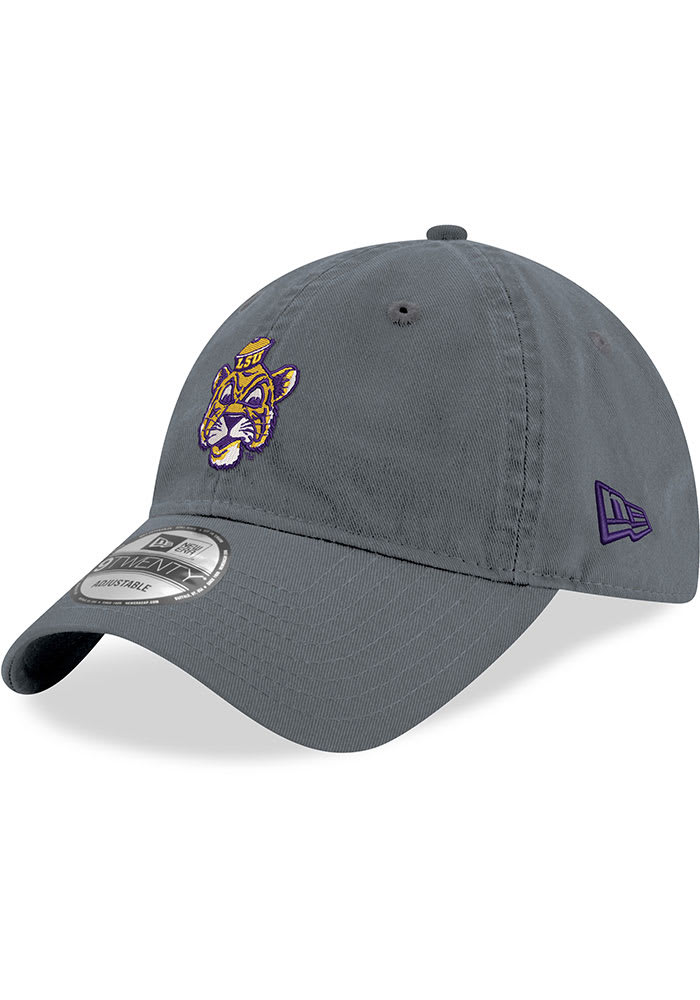 New Era LSU Tigers Retro Core Classic 9TWENTY Adjustable Hat GRAPHITE