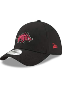 New Era Arkansas Razorbacks Mens Black Diamond Era 39THIRTY Flex Hat