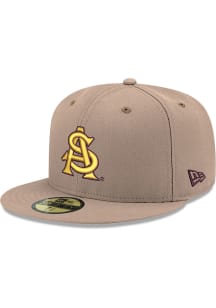 New Era Arizona State Sun Devils Mens Brown TC Visor 59FIFTY Fitted Hat