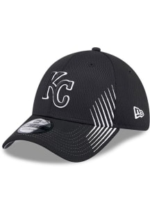 New Era Kansas City Royals Black Active Arrow Stitch JR 39THIRTY Youth Flex Hat