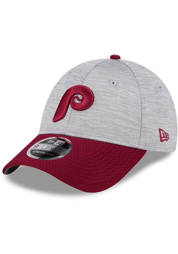 Casquette New Era MLB Philadelphia Phillies – Gris/rouge, Taille Unique Homme