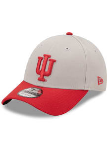 New Era Indiana Hoosiers The League Adjustable Hat - Grey