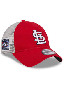 New Era St Louis Cardinals Red Game Day Super Side Patch Trucker JR 9TWENTY Youth Adjustable Hat