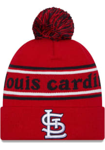 New Era St Louis Cardinals Red JR Marquee Knit Youth Knit Hat