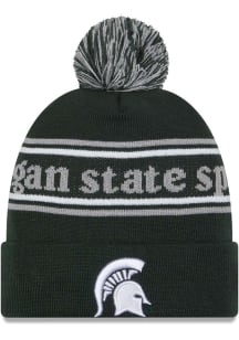 New Era Michigan State Spartans Green JR Marquee Knit Youth Knit Hat