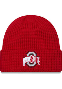 New Era Ohio State Buckeyes Red JR Prime Cuff Youth Knit Hat
