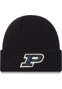 New Era Purdue Boilermakers Black JR Prime Cuff Youth Knit Hat