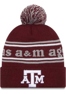 New Era Texas A&amp;M Aggies Maroon JR Marquee Knit Youth Knit Hat