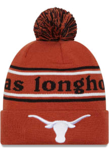New Era Texas Longhorns Burnt Orange JR Marquee Knit Youth Knit Hat