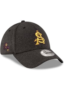 New Era Arizona State Sun Devils Mens Black AS Logo Shadow Tech 39THIRTY Flex Hat