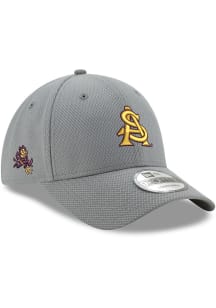 New Era Arizona State Sun Devils AS Logo Diamond Era Stretch Snap 9FORTY Adjustable Hat - Grey