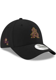 New Era Arizona State Sun Devils AS Logo Diamond Era Stretch Snap 9FORTY Adjustable Hat - Black