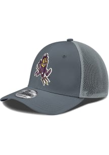 New Era Arizona State Sun Devils Mens Graphite Vintage Sparky Logo Neo 39THIRTY Flex Hat