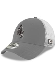 New Era Arizona State Sun Devils Sparky Logo Trucker 9FORTY Adjustable Hat - Grey