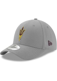 New Era Arizona State Sun Devils Mens Grey Fork Logo Diamond Era 39THIRTY Flex Hat