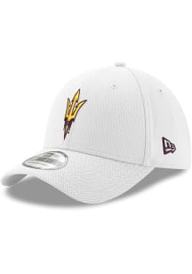 New Era Arizona State Sun Devils Mens White Fork Logo Diamond Era 39THIRTY Flex Hat