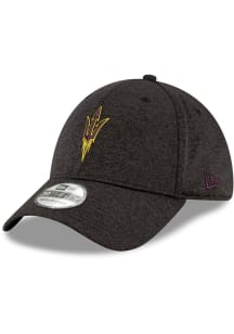 New Era Arizona State Sun Devils Mens Black Fork Logo Shadow Tech 39THIRTY Flex Hat