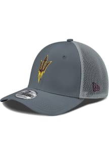 New Era Arizona State Sun Devils Mens Grey Fork Logo Neo 39THIRTY Flex Hat