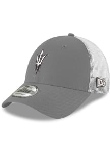 New Era Arizona State Sun Devils Fork Logo Trucker 9FORTY Adjustable Hat - Grey