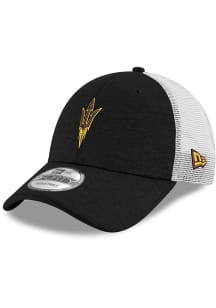 New Era Arizona State Sun Devils Fork Logo Shadow Tech Trucker 9FORTY Adjustable Hat - Black