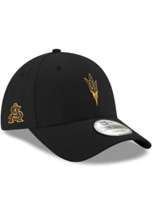 New Era Arizona State Sun Devils Fork Logo Diamond Era Stretch Snap 9FORTY Adjustable Hat - Blac..