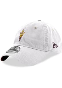 New Era Arizona State Sun Devils Fork Logo 2T Core Classic 9TWENTY Adjustable Hat - White