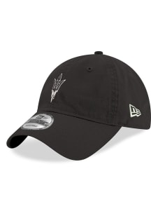 New Era Arizona State Sun Devils Fork Logo Black and White Core Classic 9TWENTY Adjustable Hat -..