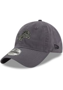 New Era Detroit Lions Core Classic 9TWENTY Adjustable Hat - Grey