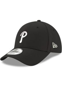 New Era Philadelphia Phillies Stretch Snap 9FORTY Adjustable Hat - Black