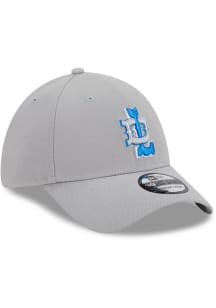 New Era Detroit Lions Mens Grey NFL Originals 39THIRTY Flex Hat