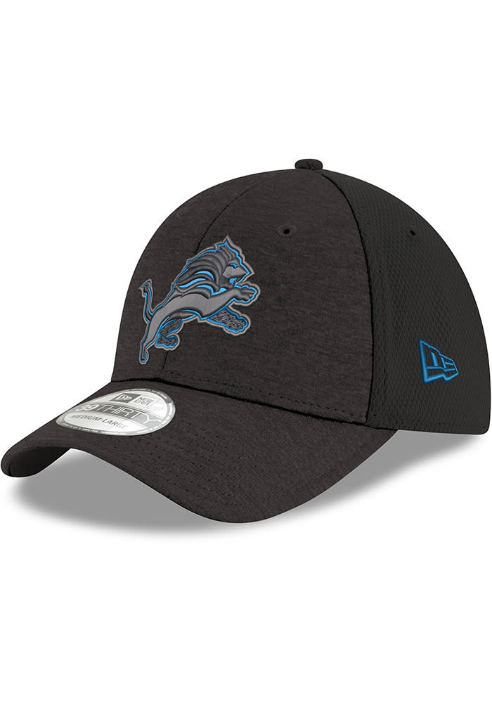 Detroit Lions Mens Shadow Tech 39THIRTY GRAPHITE New Era Flex Hat